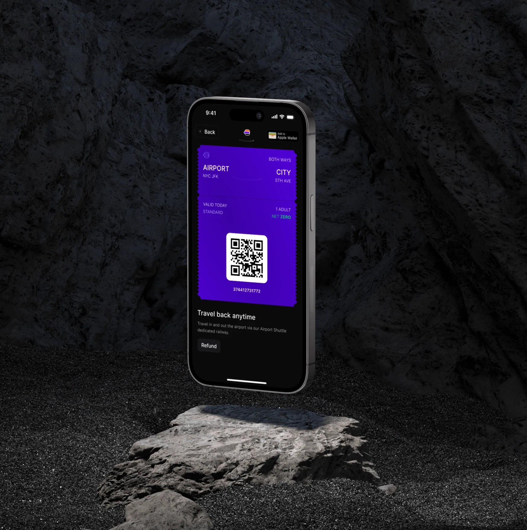 Airport Shuttle Interface - 3 columns