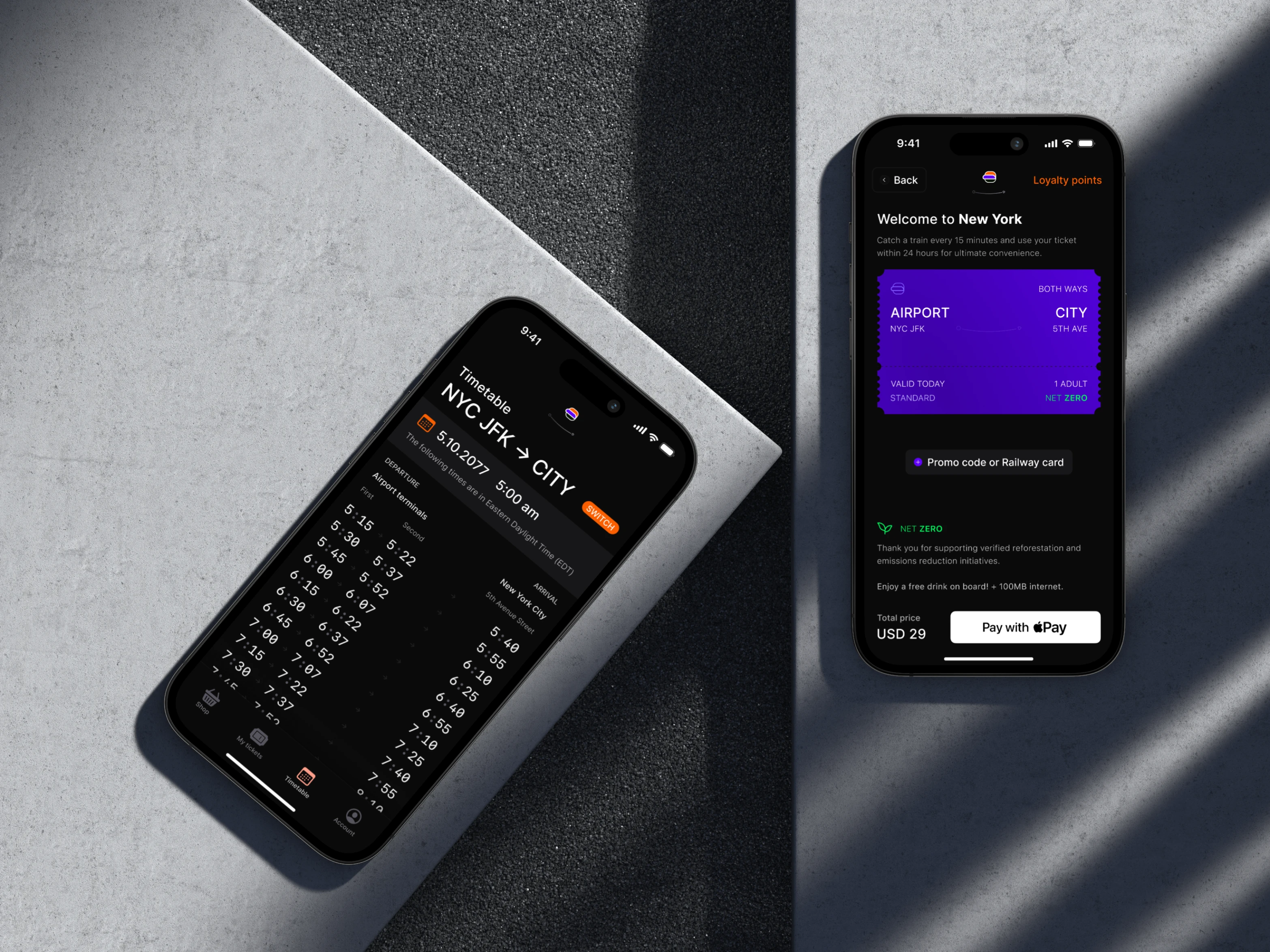 Airport Shuttle Interface - 7 columns